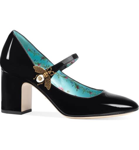 gucci bee mary jane|Gucci mary jane shoes.